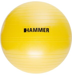 Piłka gimnastyczna HAMMER Antiburst Żółty (55 cm)
