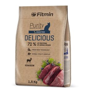 Karma dla kota FITMIN Cat Purity Delicious Dziczyzna 1.5 kg