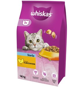 Karma dla kota WHISKAS Sterile Kurczak 14 kg