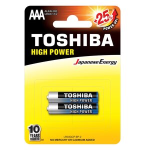 Baterie AAA LR3 TOSHIBA High Power (2 szt.)