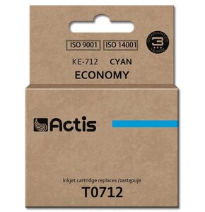 Tusz ACTIS do Epson T0712 / T0892 / T1002 Błękitny 13.5 ml KE-712