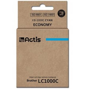 Tusz ACTIS do Brother LC1000C / LC970C Błękitny 36 ml KB-1000C