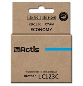 Tusz ACTIS do Brother LC-123C / LC-121C Błękitny 10 ml KB-123C