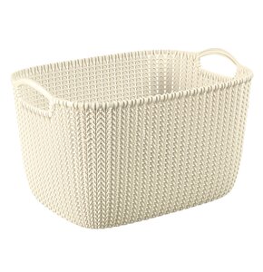 Kosz na pranie CURVER Knit 19L Kremowy