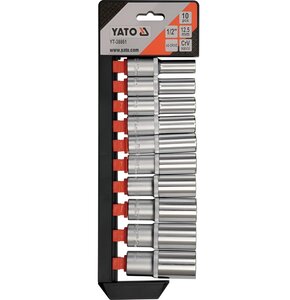 Zestaw kluczy nasadowych YATO YT-38861 (10 elementów)