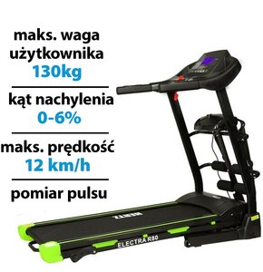 Bieżnia elektryczna HERTZ FITNESS Electra R80 1470W 12km/h