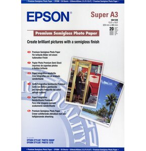 Papier fotograficzny EPSON Premium Semigloss A3+ 20 arkuszy