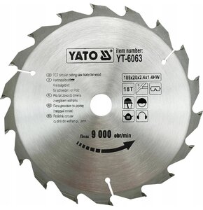 Tarcza do cięcia YATO YT-6063 185 mm