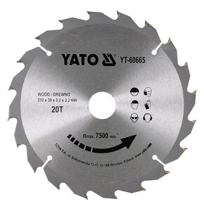 Tarcza do cięcia YATO YT-60665 210 mm