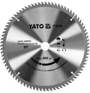 Tarcza do cięcia YATO YT-60794 315 mm