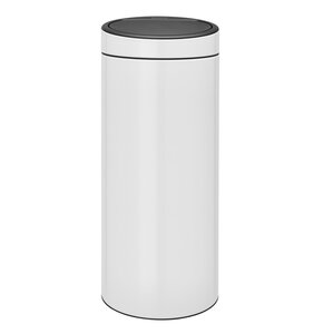 Kosz na śmieci uchylny BRABANTIA 115141 Touch Bin New krawędź chroniąca przed zarysowaniami 30L Biały