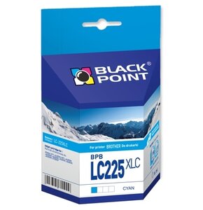 Tusz BLACK POINT do Brother LC-225XLC Błękitny 16 ml BPBLC225XLC