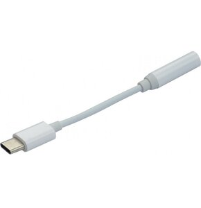 Adapter USB Typ C - Jack 3.5 mm WG Biały
