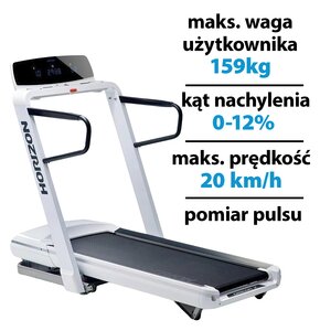 Bieżnia elektryczna HORIZON FITNESS Omega Z Biały 2200W 20km/h