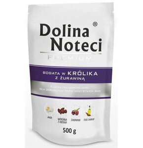 Karma dla psa DOLINA NOTECI Premium Królik z żurawiną 500 g