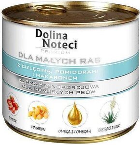 Karma dla psa DOLINA NOTECI Premium z cielęciną, pomidorami i makaronem 185 g
