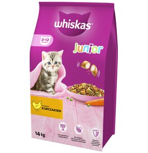 Karma dla kota WHISKAS Junior Kurczak 14 kg