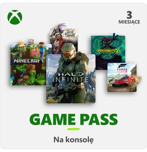 Kod aktywacyjny MICROSOFT Xbox Game Pass na konsolę 3 miesiące