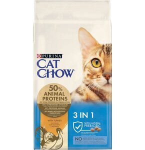 Karma dla kota CAT CHOW Feline 3in1 Indyk 15 kg