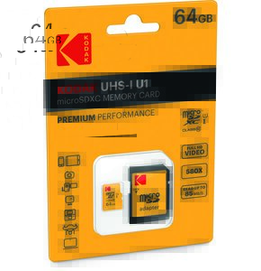 Karta pamięci KODAK microSDXC 64GB Class 10 U3