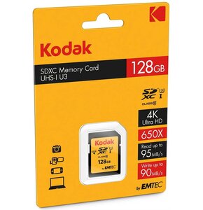 Karta pamięci KODAK Emtec SDXC 128GB Class 10 UHS-1 U3