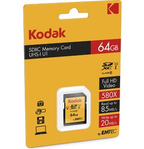 Karta pamięci KODAK Emtec SDXC 64GB Class 10 UHS-1 U3
