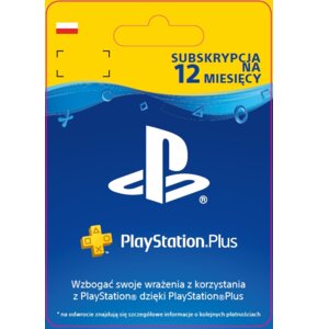 Kod aktywacyjny SONY PlayStation Plus 12 miesięcy