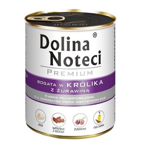 Karma dla psa DOLINA NOTECI Premium Królik z żurawiną 800 g