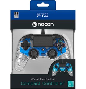 Kontroler NACON Compact Niebieski Przezroczysty (PS4/PC)