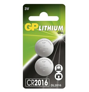 Bateria CR2016 GP Lithium (2 szt.)