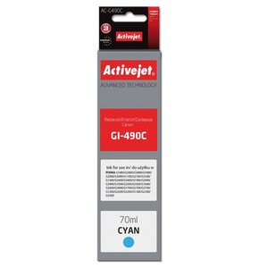 Tusz ACTIVEJET do Canon GI-490C Błękitny 70 ml AC-G490C