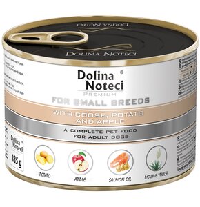 Karma dla psa DOLINA NOTECI Premium z gęsią, ziemniakami i jabłkiem 185 g