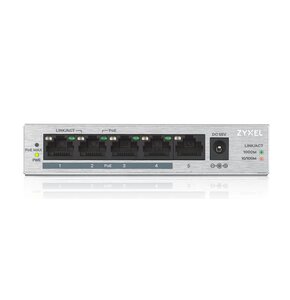 Switch ZYXEL GS1005HP-EU0101F Gigabit Ethernet, 5 portów, Funkcja PoE