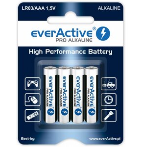 Baterie AAA LR3 EVERACTIVE Pro Alkaline (4 szt.)
