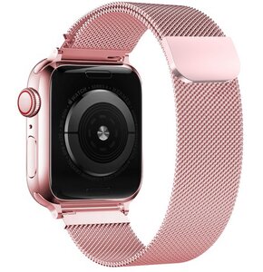 Pasek TECH-PROTECT MilaneseBand do Apple Watch 6/7/8/9/10/SE/Ultra 1/2 (44/45/46/49mm) Różowe złoto