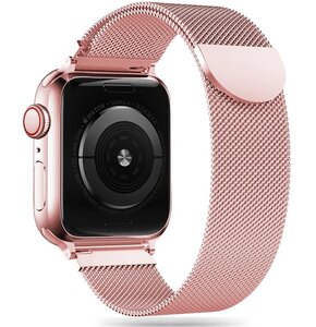 Pasek TECH-PROTECT MilaneseBand do Apple Watch 4/5/6/7/8/9/SE (38/40/41mm) Różowe Złoto