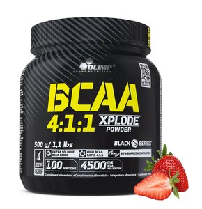 Aminokwasy BCAA OLIMP Xplode Powder Truskawkowy (500 g)