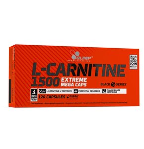 Spalacz tłuszczu OLIMP L-Carnitine 1500 Extreme Mega Caps (120 kapsułek)