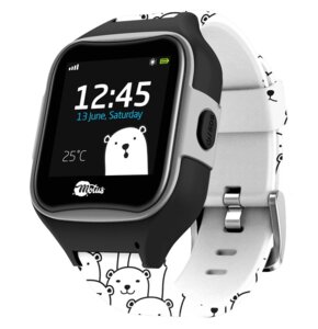 Smartwatch MOTUS Watchy Teddy Geometric Czarno-biały