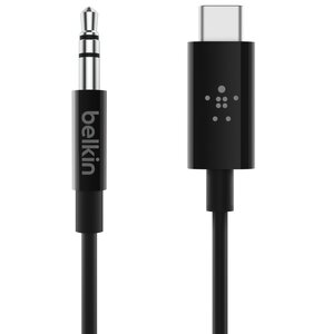 Kabel USB Typ-C - Jack 3.5 mm BELKIN F7U079BT03-BLK 0.9m