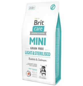 Karma dla psa BRIT Care Mini Light & Sterilised Królik z łososiem 7 kg