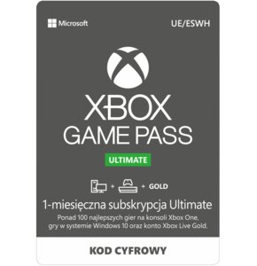 Kod aktywacyjny MICROSOFT Xbox Game Pass Ultimate 1 miesiąc