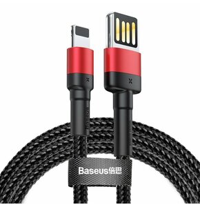 Kabel USB - Lightning BASEUS Cafule 1 m Czarno-czerwony