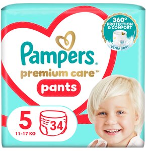 Pieluchomajtki PAMPERS Premium Care Pants 5 (34 szt.)