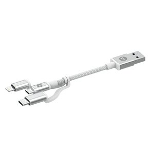 Kabel USB - Lightning/Micro USB/USB-C MOPHIE 1 m