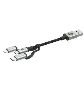 Kabel USB - Lightning/Micro USB/USB Typ C MOPHIE 1 m
