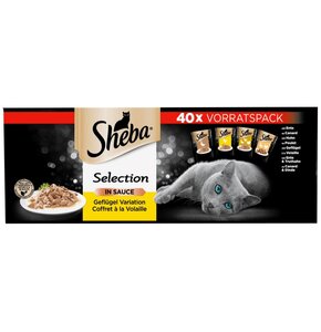 Karma dla kota SHEBA Selection Drobiowe smaki (40 x 85 g)