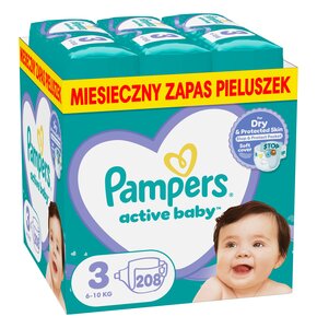 Pieluchy PAMPERS Active Baby 3 (208 szt.)