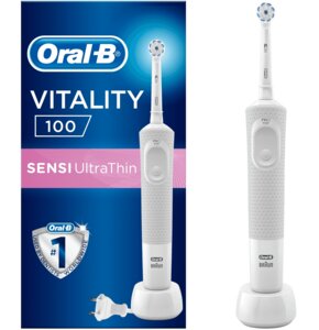 Szczoteczka rotacyjna ORAL-B Vitality 100 Sensi Ultrathin Biały