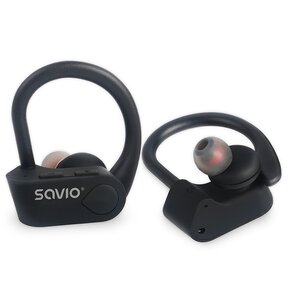 Słuchawki dokanałowe SAVIO TWS-03 Czarny